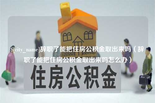 郯城辞职了能把住房公积金取出来吗（辞职了能把住房公积金取出来吗怎么办）